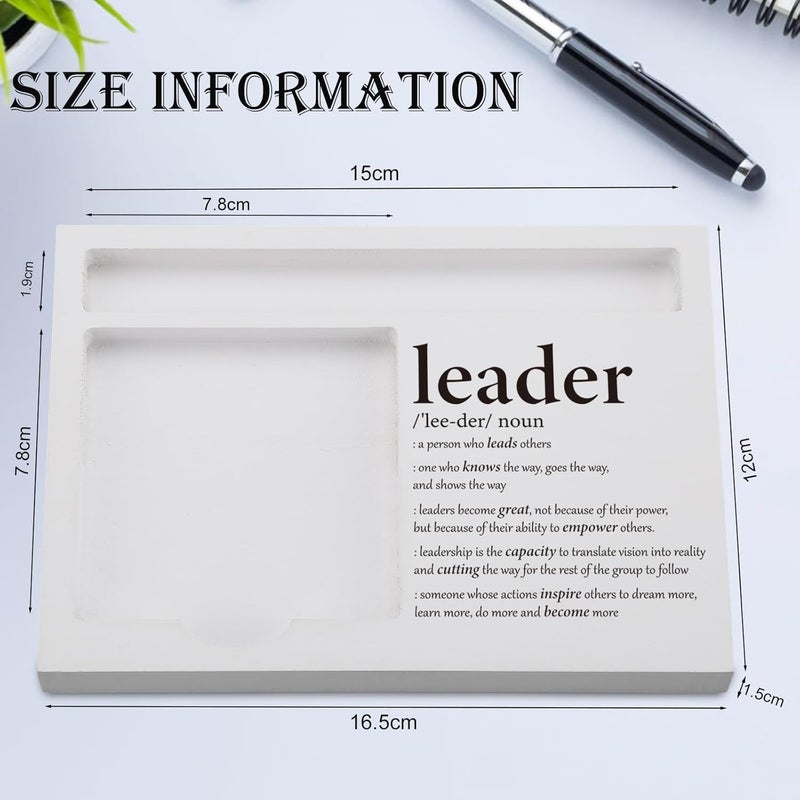 EFFJNSG Leader Definition Gifts Sticky Note Holder for Desk, Appreciation Gift for Boss, Manager, Mentor, Thank You Gift for Women Leader, Leadership, Graduation, Promotion Office Note Pad Holder EDP218 - Image 4